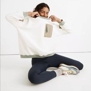 Madewell Betterfleece Colorblock Crewneck Sweatshirt